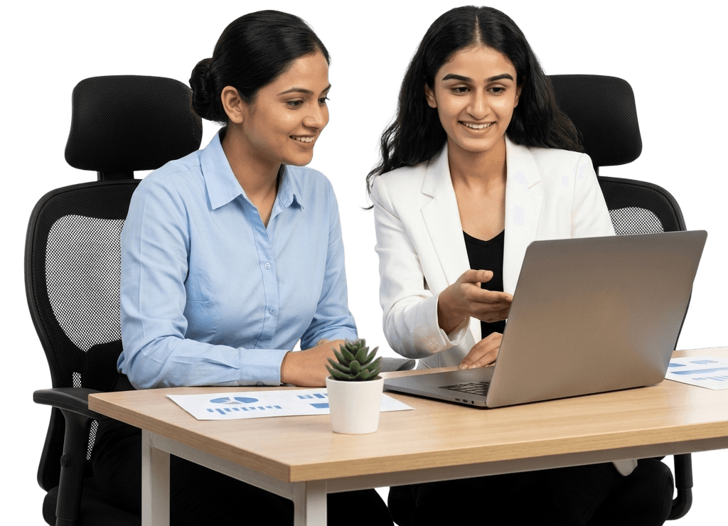 IT consultant showcasing digital solutions